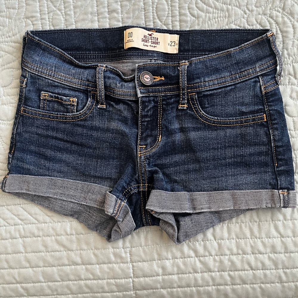Hollister Women's Deep Indigo Jean Shorts